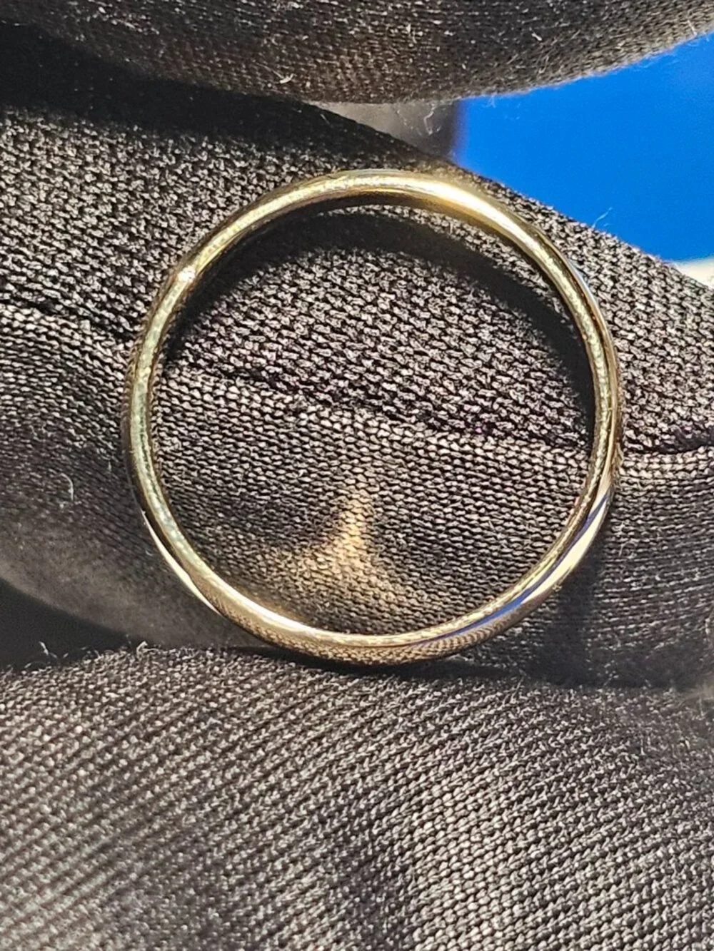 14KT GOLD PLAIN WEDDING BAND 3MM SIZE 4